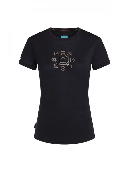 Foto van product ICEBREAKER Shirt 'Sphere' lichtbeige / zwart