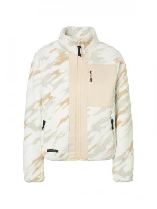Foto van product ICEPEAK Functionele fleece jas 'AMORY' crème / sand / pastelgroen / natuurwit