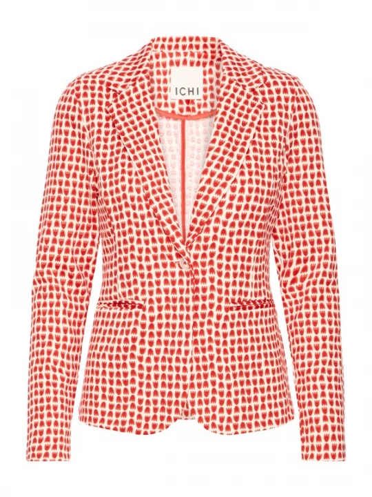 Foto van product ICHI Blazers 'Ihkate' ecru / rood