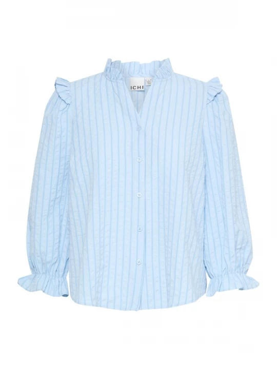 Foto van product ICHI Blouse blauw / lichtblauw
