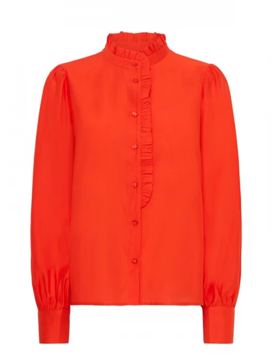 Foto van product ICHI Blouse 'IHKARLANI' vuurrood