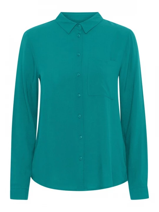Foto van product ICHI Blouse 'IHMain' jade groen