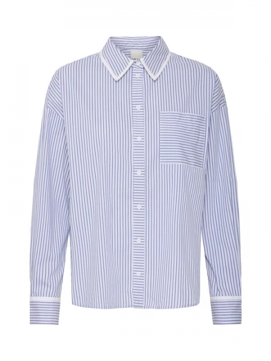 Foto van product ICHI Blouse 'IX JENNA' lichtblauw / offwhite