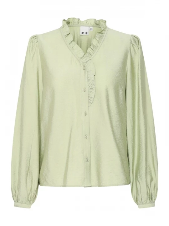 Foto van product ICHI Blouse 'Laya' pastelgroen