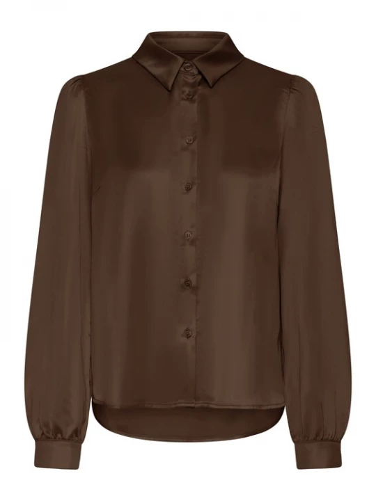 Foto van product ICHI Blouse 'SANZA' bruin