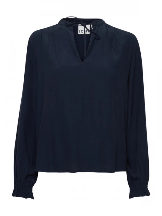 Foto van product ICHI Blouse 'SIRI' donkerblauw