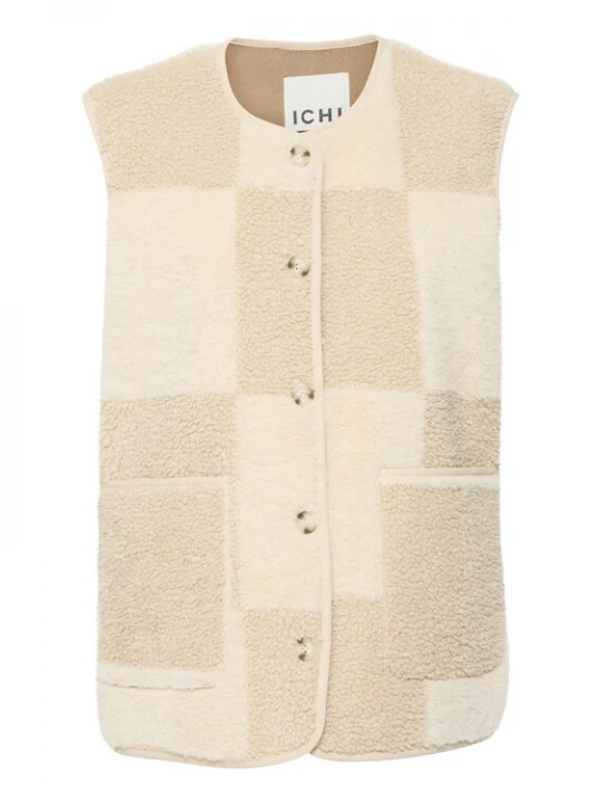 Foto van product ICHI Bodywarmer 'ICHTonza' beige