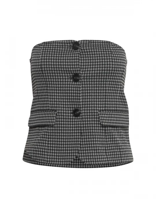 Foto van product ICHI Bodywarmer 'IHKate' donkergrijs / zwart