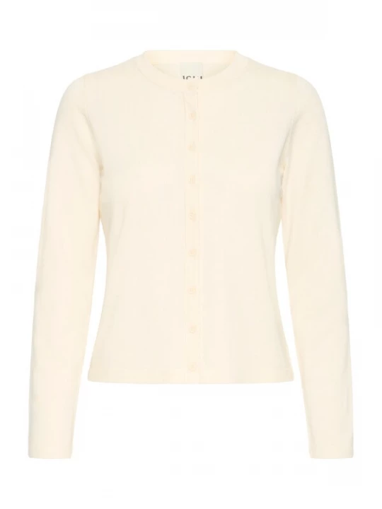 Foto van product ICHI Gebreid vest 'IHLuls' lichtbeige