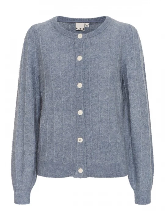 Foto van product ICHI Gebreid vest 'Kamara' opaal