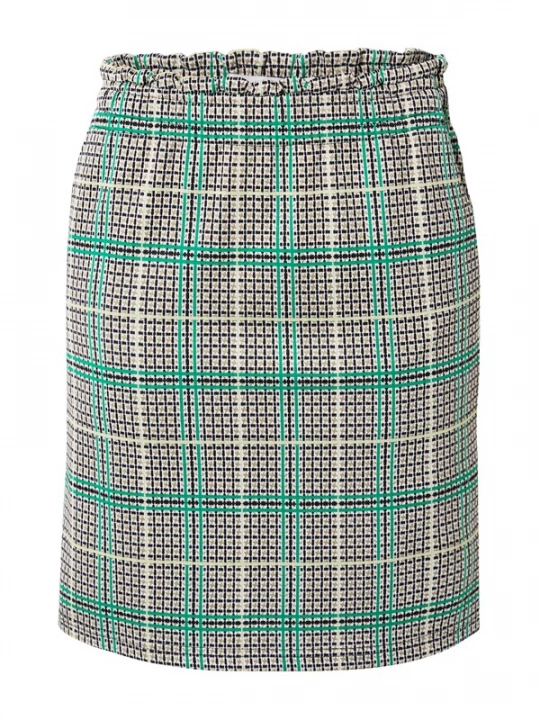 Foto van product ICHI Rok 'IHKate' beige / groen / zwart / wit