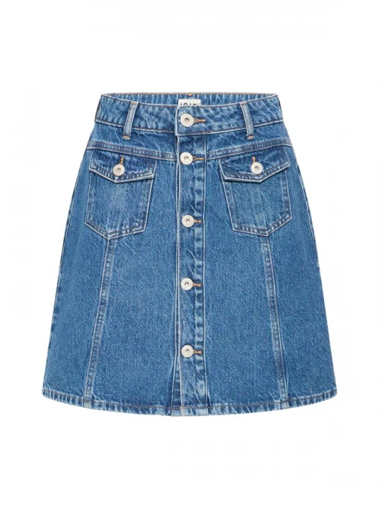 Foto van product ICHI Rok 'IHPamila' blauw denim