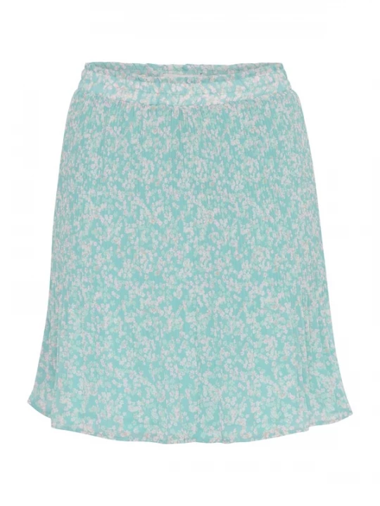Foto van product ICHI Rok 'NALLY' aqua / mintgroen / oudroze / wit