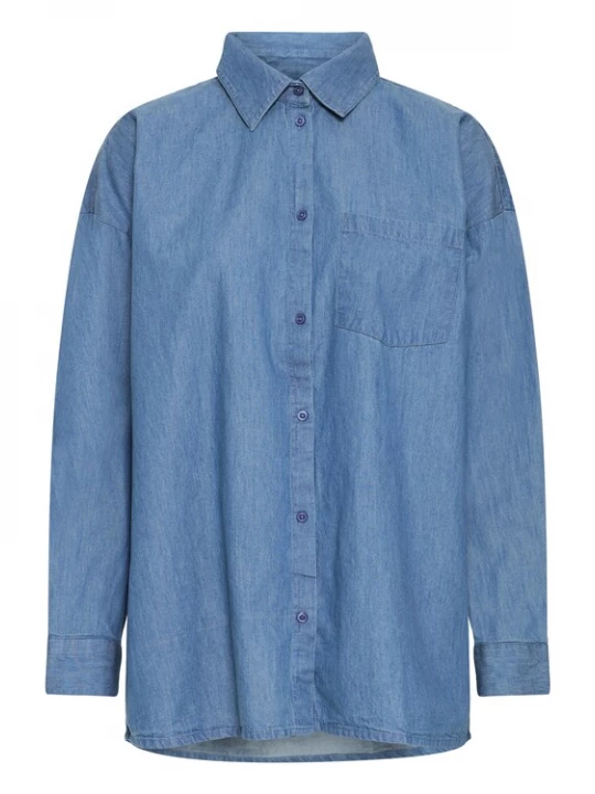 Foto van product ICHI Shirt donkerblauw