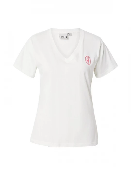 Foto van product ICHI Shirt 'IHKAMILLE' crème / rosa / rood