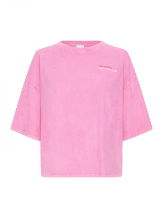 Foto van product ICHI Shirt 'IHNica' lichtroze / rood / wit