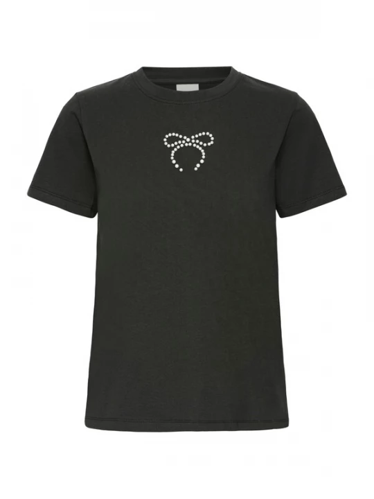 Foto van product ICHI Shirt 'IHNYNNA' zwart / parelwit