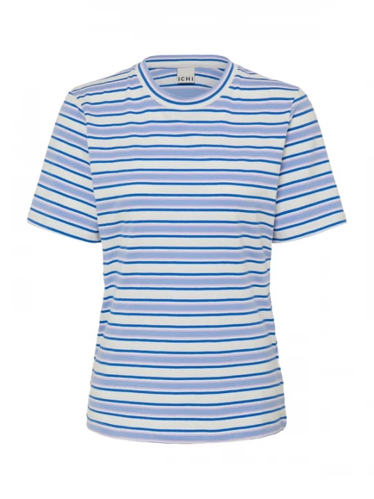 Foto van product ICHI Shirt 'Mira' blauw / opaal / sering / wit