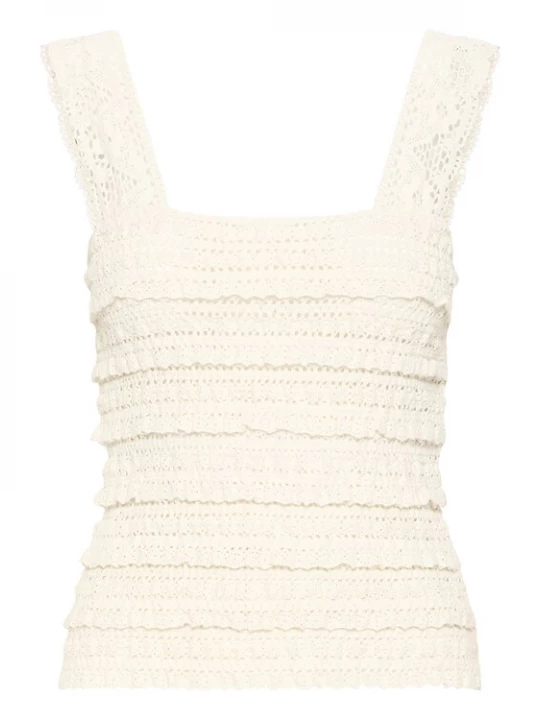Foto van product ICHI Top 'MARLA' offwhite