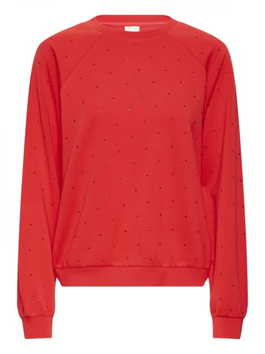 Foto van product ICHI Trui 'Amias LS' rood