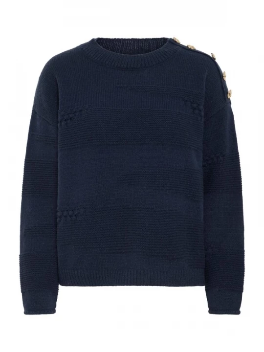 Foto van product ICHI Trui 'IHASTRA' donkerblauw