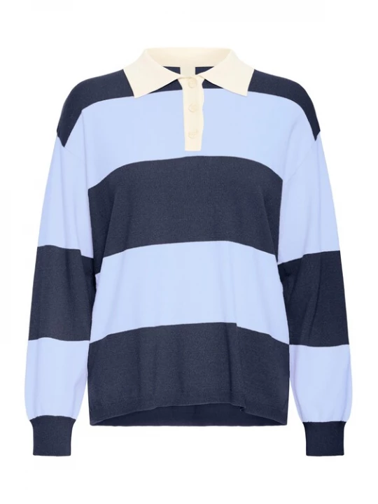 Foto van product ICHI Trui 'IHBOSTON' blauw / lichtblauw