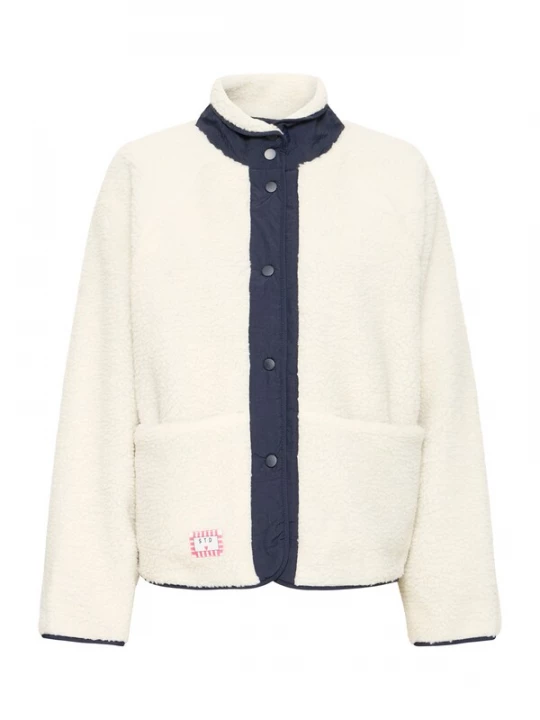 Foto van product ICHI Tussenjas 'IHXPALMER' navy / wit