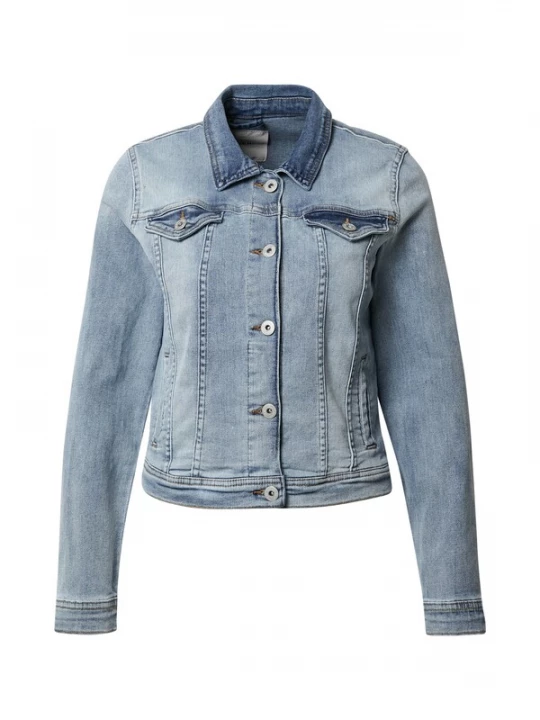 Foto van product ICHI Tussenjas 'STAMPE' blauw denim