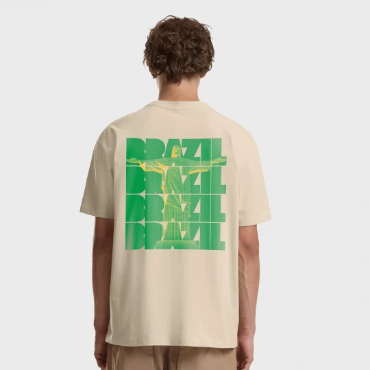 Foto van product Iconic Brazil Oversize Tee Mister Tee beżowy