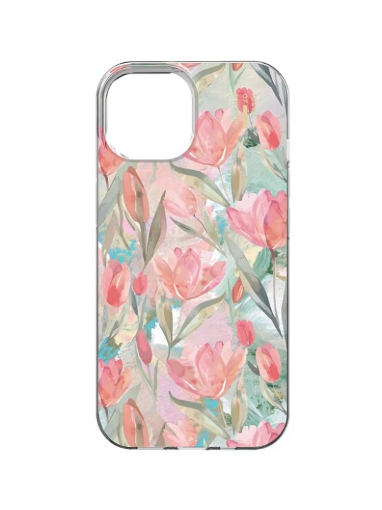 Foto van product iDeal of Sweden Smartphonehoesje 'iPhone 13 / 14 / 15 / 16E' kaki / pink / lichtrood / wit