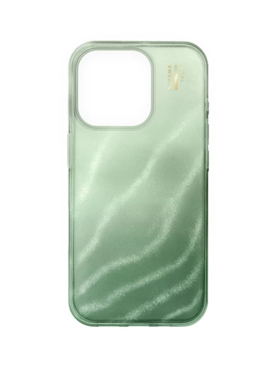 Foto van product iDeal of Sweden Smartphonehoesje 'IPhone 16 Pro' goud / groen / lichtgroen