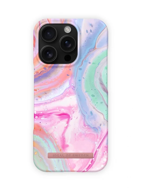 Foto van product iDeal of Sweden Smartphonehoesje 'iPhone 16 Pro Max' lichtblauw / limoen / pink / wit