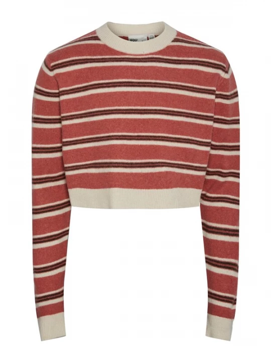 Foto van product IIQUAL Trui 'COOKIE' crème / rood / zwart