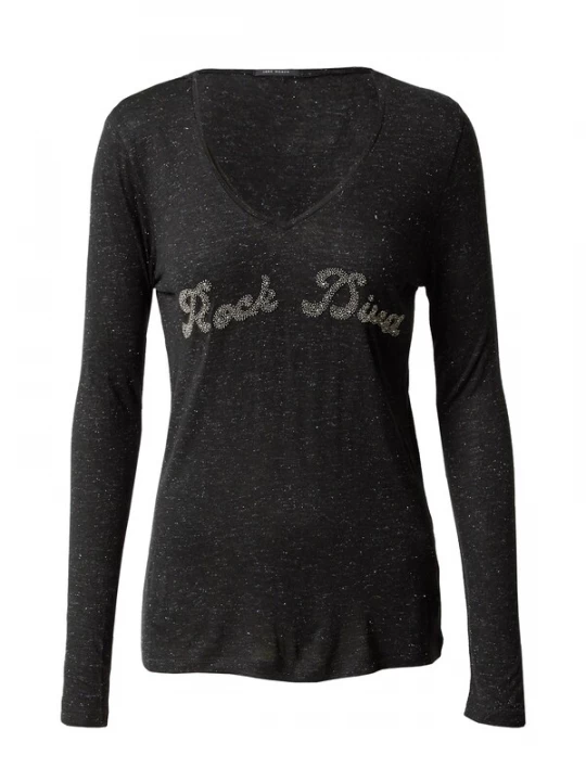 Foto van product IKKS Shirt zwart / zilver