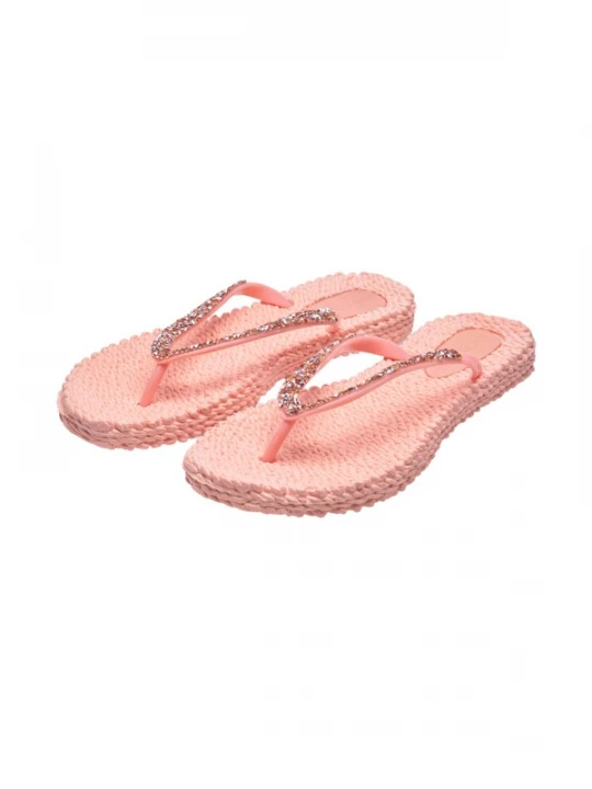 Foto van product ILSE JACOBSEN Teenslipper 'Cheerful' abrikoos / koraal / zilver