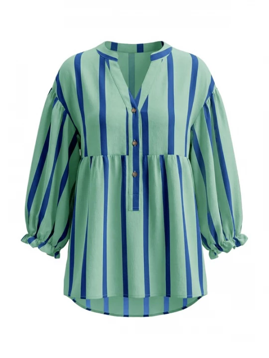 Foto van product Imily Bela Blouse blauw / lichtgroen