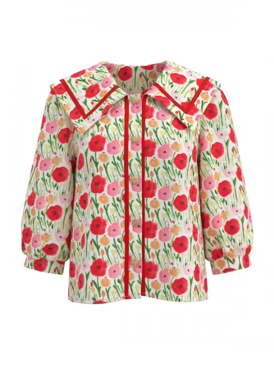 Foto van product Imily Bela Blouse groen / rosa / rood / wit