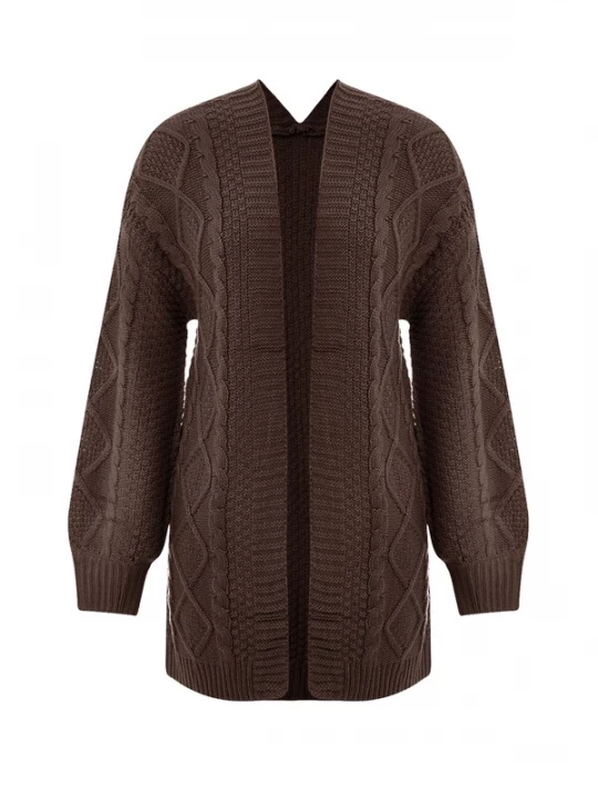 Foto van product Imily Bela Gebreid vest chocoladebruin