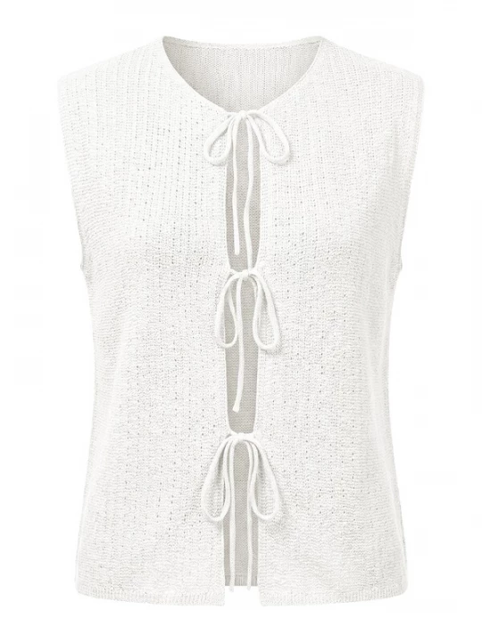 Foto van product Imily Bela Gebreide bodywarmer wit