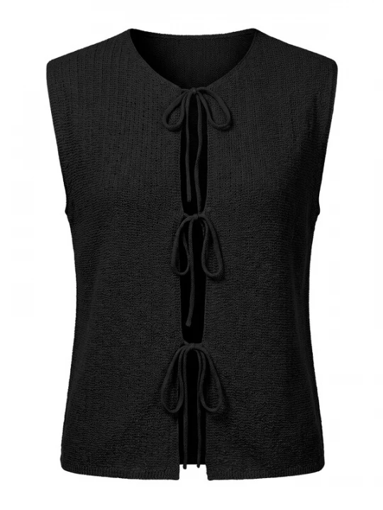 Foto van product Imily Bela Gebreide bodywarmer zwart