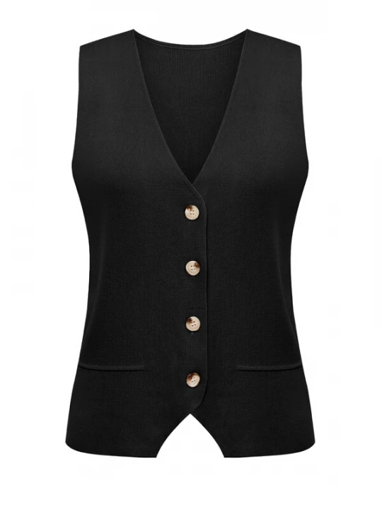 Foto van product Imily Bela Gebreide bodywarmer zwart