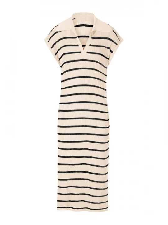 Foto van product Imily Bela Gebreide jurk beige / zwart