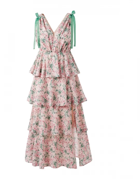 Foto van product Imily Bela Jurk groen / pink / rosa