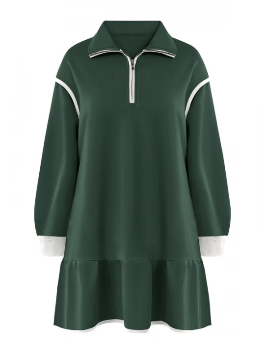 Foto van product Imily Bela Jurk groen / wit