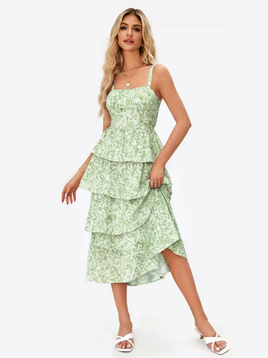 Foto van product Imily Bela Jurk pastelgroen / wit