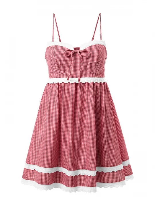Foto van product Imily Bela Jurk vuurrood / pastelrood / wit