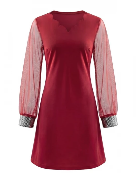 Foto van product Imily Bela Jurk zilvergrijs / rood