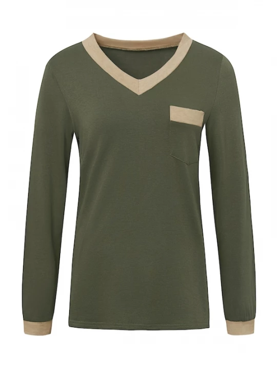 Foto van product Imily Bela Shirt crème / olijfgroen