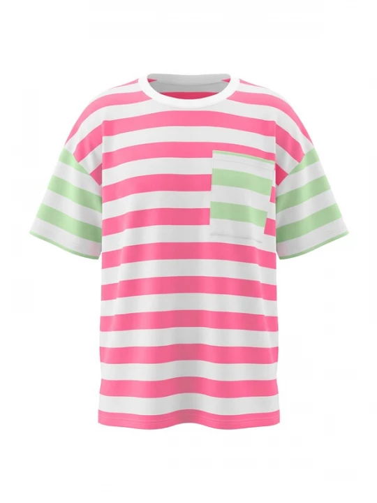 Foto van product Imily Bela Shirt lichtgroen / pink / wit