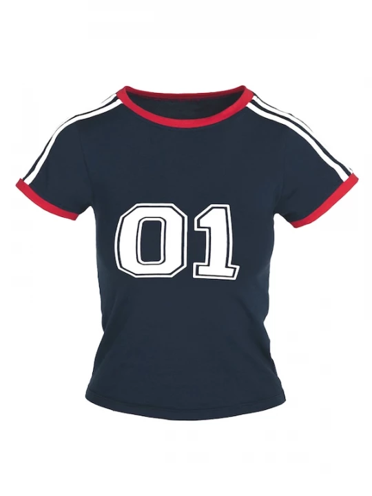 Foto van product Imily Bela Shirt navy / rood / wit
